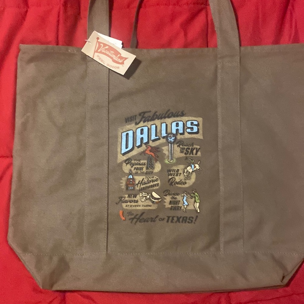 Brand New
Dallas Texas Vacation Travel Tote Bag